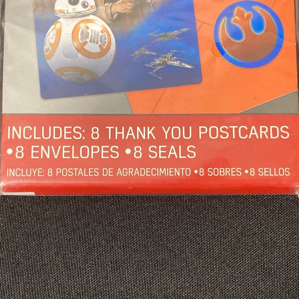 Disney Star Wars The Rebel Alliance Birthday Thank You Cards 8 Pack